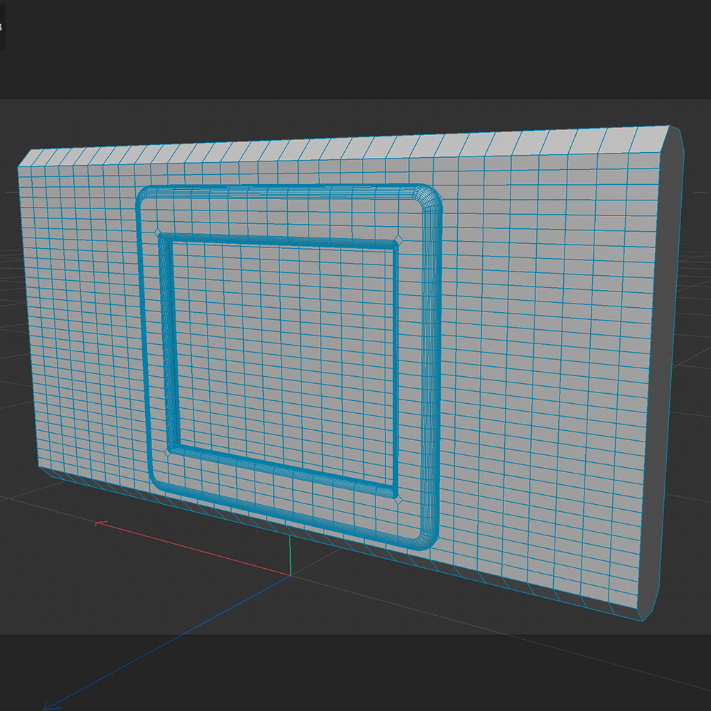 The complex object I modeled this week was the game and watch from last weeks objects. I was tring to bevel the ridges but could not figure out how to have the corners not as rounded.