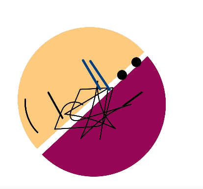 This is a video of the blazeface illustration with a much lower value of liveliness (original value was 0.75).