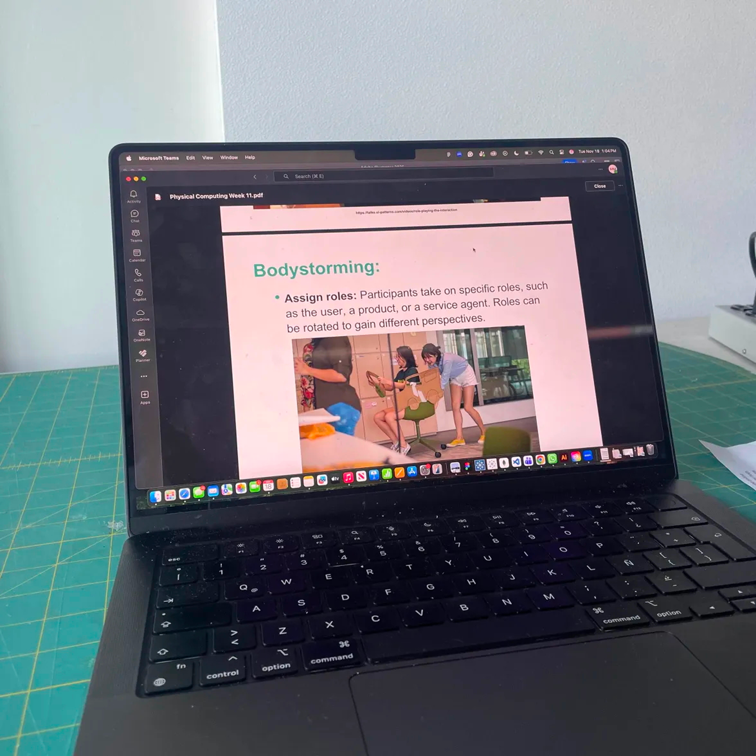 In this workshop we practiced bodystorming, which is a way to ideate a prototype by acting out specific scenarios. A great example we were shown in class was how the founders of McDonald's optimized their kitchen workflow by acting out the process of making and serving their food.